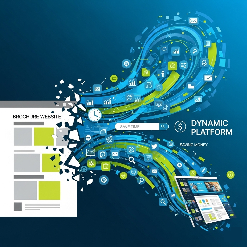 Is Your Website Just a Brochure? How Custom Features Save You Time & Money